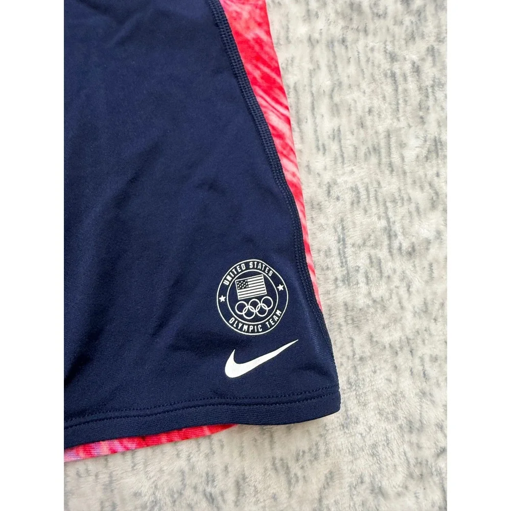 Nike Hydrastrong Mens Swim Jammers USA Olympic Team Navy‎ Pink NESSE037 Size 34